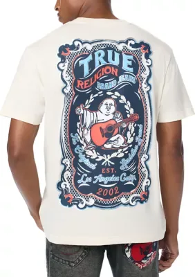 Buddha Logo Short Sleeve Graphic T-Shirt by True Religion