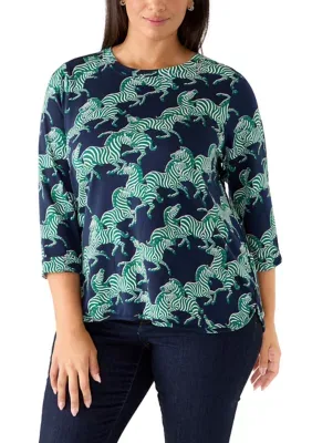 3/4 Sleeve Baby Terry T-Shirt by Crown & Ivy