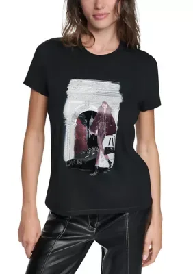 NY Girl Graphic Short Sleeve T-Shirt by DKNY