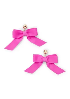 Ribbon Bow Drop Earrings by Crown & Ivy