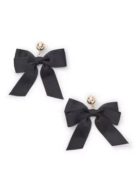 Ribbon Bow Drop Earrings