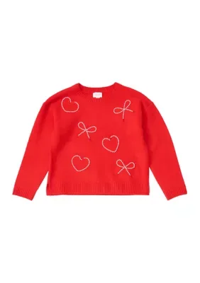 Bows & Hearts Sweater by CeCe