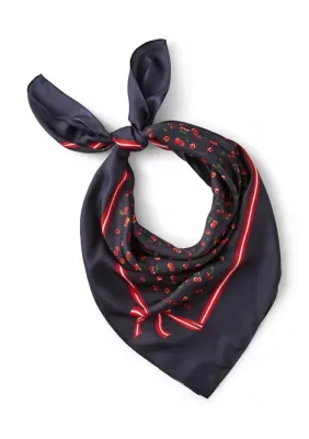 Cherry Mix Printed Silk Square Scarf by Coach