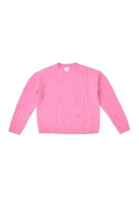 Popcorn Heart Sweater by CeCe
