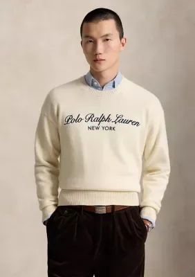 Relaxed Fit Logo Wool-Cotton Sweater by Polo Ralph Lauren