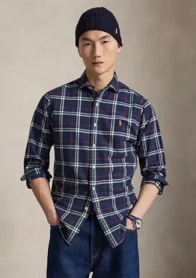Custom Fit Plaid Oxford Shirt by Polo Ralph Lauren