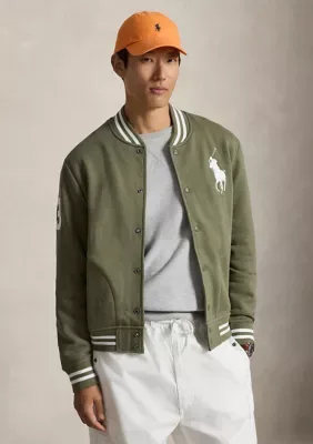 Big Pony Fleece Baseball Jacket by Polo Ralph Lauren