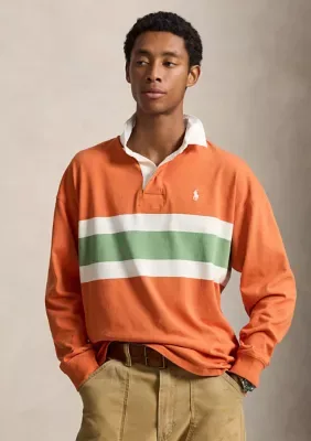 Big Fit Striped Jersey Rugby Shirt