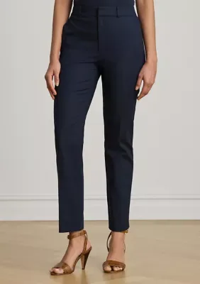Ralph Lauren Double-Faced Cotton Slim Straight Pants by Ralph Lauren