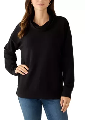 Long Sleeve Ottoman Cowl Neck Sweater by Kim Rogers