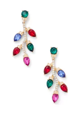 String Light Linear Earrings by Crown & Ivy