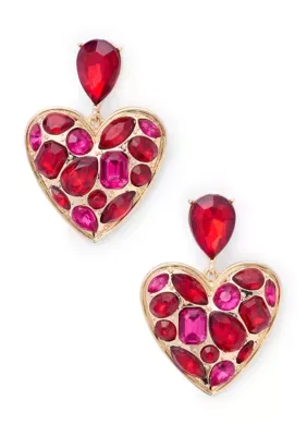 Velvet Bow Drop Earrings