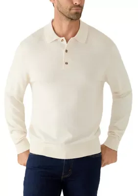 Long Sleeve Sweater Polo by Crown & Ivy