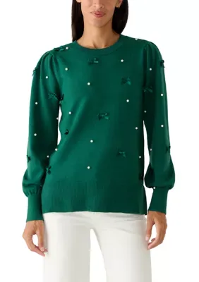 Embellished Puff Sleeve Tunic by Crown & Ivy