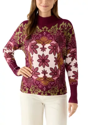 Philosophy by Republic Mock Neck Dolman Sleeve Sweater