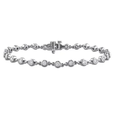Belk & Co Lab Created Diamond Tennis Bracelet in 10k White Gold- 7 In by Belk & Co