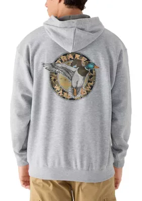 Duck Graphic Fleece Hoodie by Drake Waterfowl