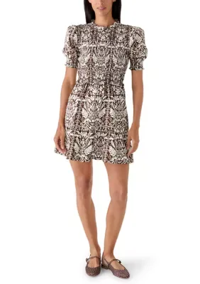 Smock Puff Sleeve Mini Dress by Sail to Sable
