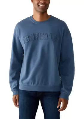 Felice Vintage Wash Legends Fleece Crewneck Sweatshirt by Buffalo David Bitton