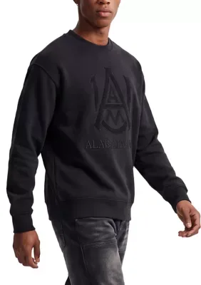 NCAA Alabama A&M Bulldogs Black Out Sweatshirt by Shc Collegiate Collection