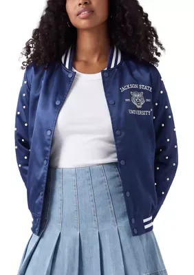 NCAA Jackson State Tigers Pearl Sleeve Jacket by Sacred Heart Collection