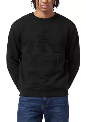 NCAA NC A&T Aggies Black Out Sweatshirt by Colosseum