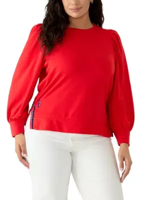 Long Sleeve Bow Sweatshirt