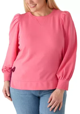 Long Sleeve Bow Sweatshirt