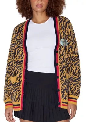 NCAA Grambling State Tigers Animal-Print Cardigan by Colosseum