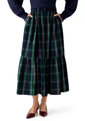 Shirred Maxi Skirt by Crown & Ivy