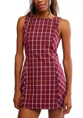 Atlas Plaid Mini Dress by Free People