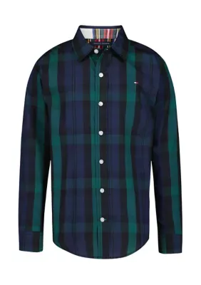 Blackwatch Plaid Woven Shirt by Tommy Hilfiger