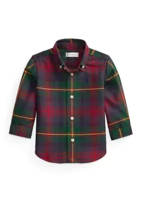 Plaid Cotton Oxford Shirt by Ralph Lauren