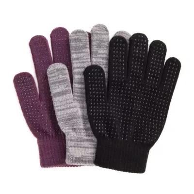 3 Pair Pack of Gloves by MUK LUKS