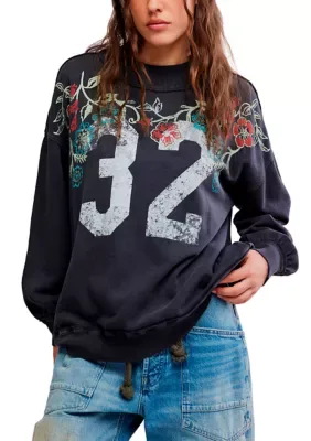 We the Free Palm Spring Turtleneck Graphic Pullover by Free People