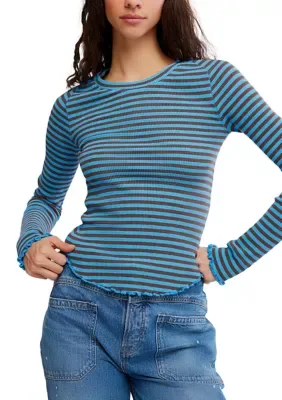 We the Free Easy Does It Striped Long Sleeve Tee