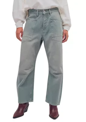 We the Free Minimalist Moxie Barrel Jeans by Free People
