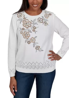Classics Embroidered Yoke Top