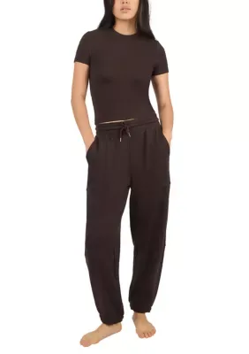 Mochi Ribbed Tee and Sweatpants Set by Yogalicious