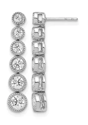 Lab Created 1 ct. t.w. Lab Grown Diamond VS+ F+ Graduated Dangle Earring in 14K Gold
