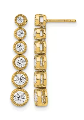 Lab Created 1 ct. t.w. Lab Grown Diamond VS+ F+ Graduated Dangle Earring in 14K Gold by Belk & Co