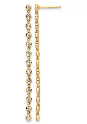 Lab Created 5/8 ct. t.w. Lab Grown Diamond VS+ F+ Graduated Dangle Earring in 14K Gold by Belk & Co
