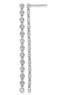 Lab Created 5/8 ct. t.w. Lab Grown Diamond VS+ F+ Graduated Dangle Earring in 14K Gold