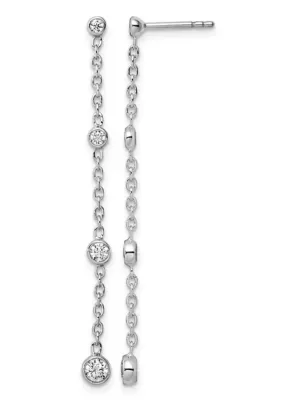 Lab Created 1/2 ct. t.w. Lab Grown Diamond VS+ F+ Graduated Dangle Earring in 14K Gold
