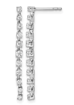 Lab Created 1/2 ct. t.w. Lab Grown Diamond VS+ F+ Dangle Earrings in 14K Gold