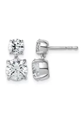 Lab Created 3.65 ct. t.w. Lab Grown Diamond VS+ F+ Dangle Earrings in 14K Gold by Belk & Co