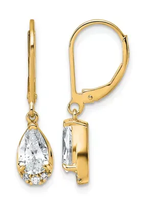 Lab Created 1.76 ct. t.w. Lab Grown Diamond VS+ F+ Dangle Earrings in 14K Gold by Belk & Co