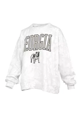 NCAA Georgia Bulldogs Southlawn Logo Camo Fleece Pullover by Pressbox