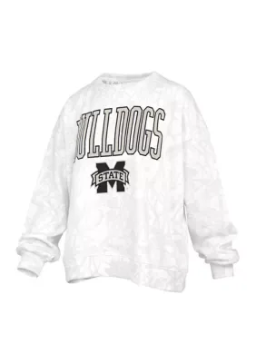 NCAA Mississippi State Bulldogs Southlawn Logo Camo Fleece Pullover by Pressbox