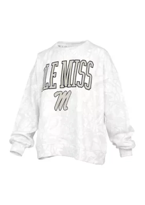 NCAA Ole Miss Rebels Southlawn Logo Camo Fleece Pullover by Pressbox